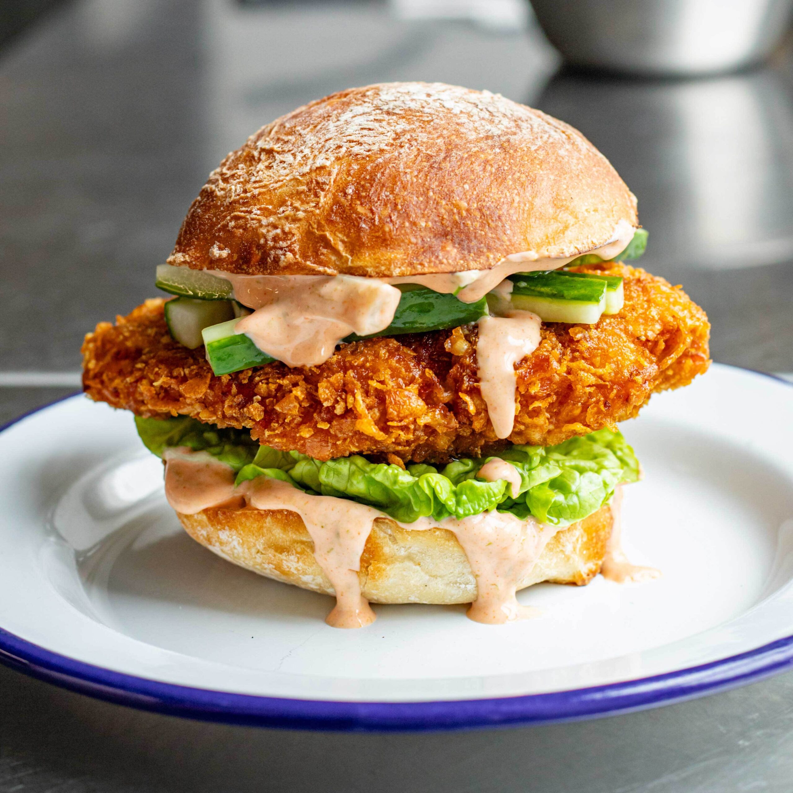 Crusted Chicken Burger